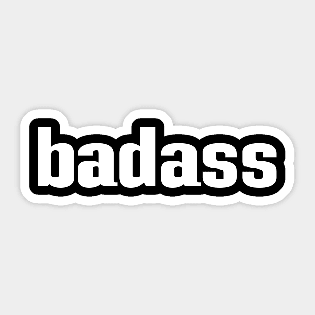 Badass Sticker by ProjectX23Red